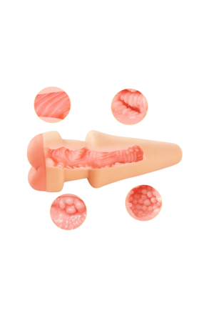 Duży korek analny + nakładka masturbatora 2 w 1