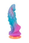 Fantazyjne dildo potwora z brokatem - 21,5 cm