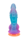 Fantazyjne dildo potwora z brokatem - 21,5 cm