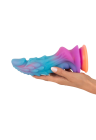 Fantazyjne dildo potwora z brokatem - 21,5 cm