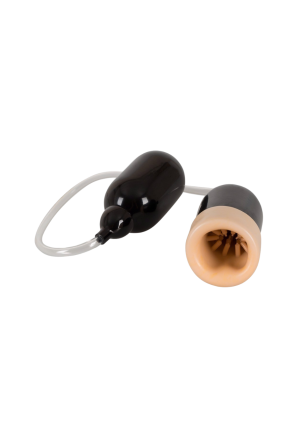 Pompka do penisa z efektem ssania i miękkim rękawem