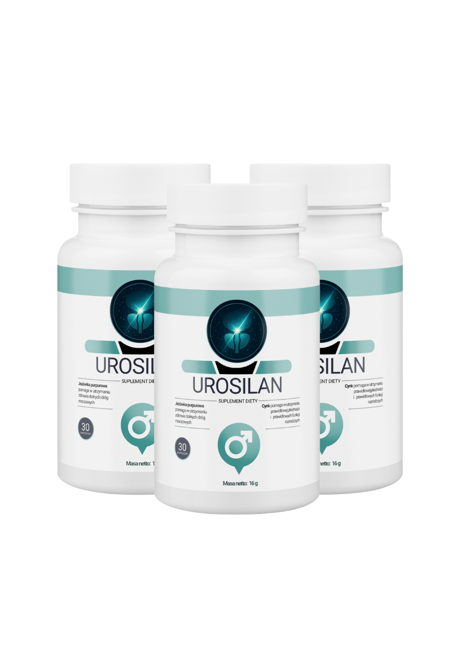 3x Urosilan - suplement diety wspierający zdrowie prostaty i układu moczowego 30 kaps
