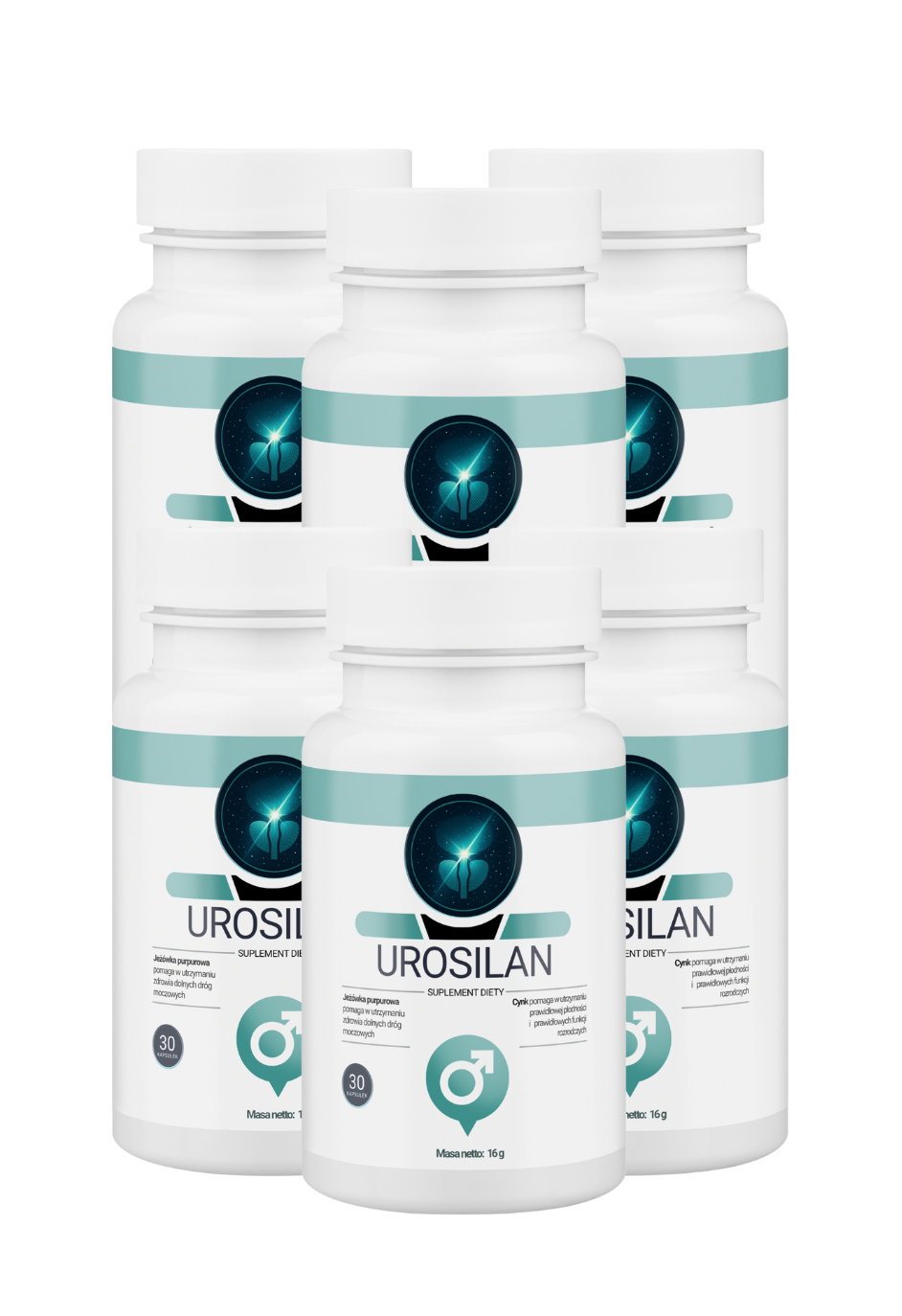 6x Urosilan - suplement diety wspierający zdrowie prostaty i układu moczowego 30 kaps