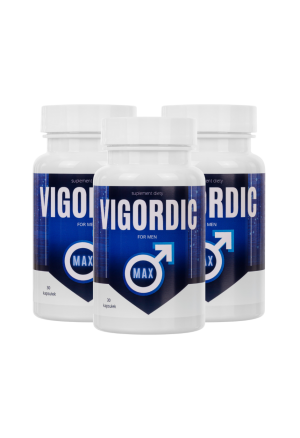 3xVigordic Max - kapsułki na potencje i zwiększenie długości penisa, 30 sztuk