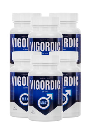 6xVigordic Max - kapsułki na potencje i zwiększenie długości penisa, 30 sztuk