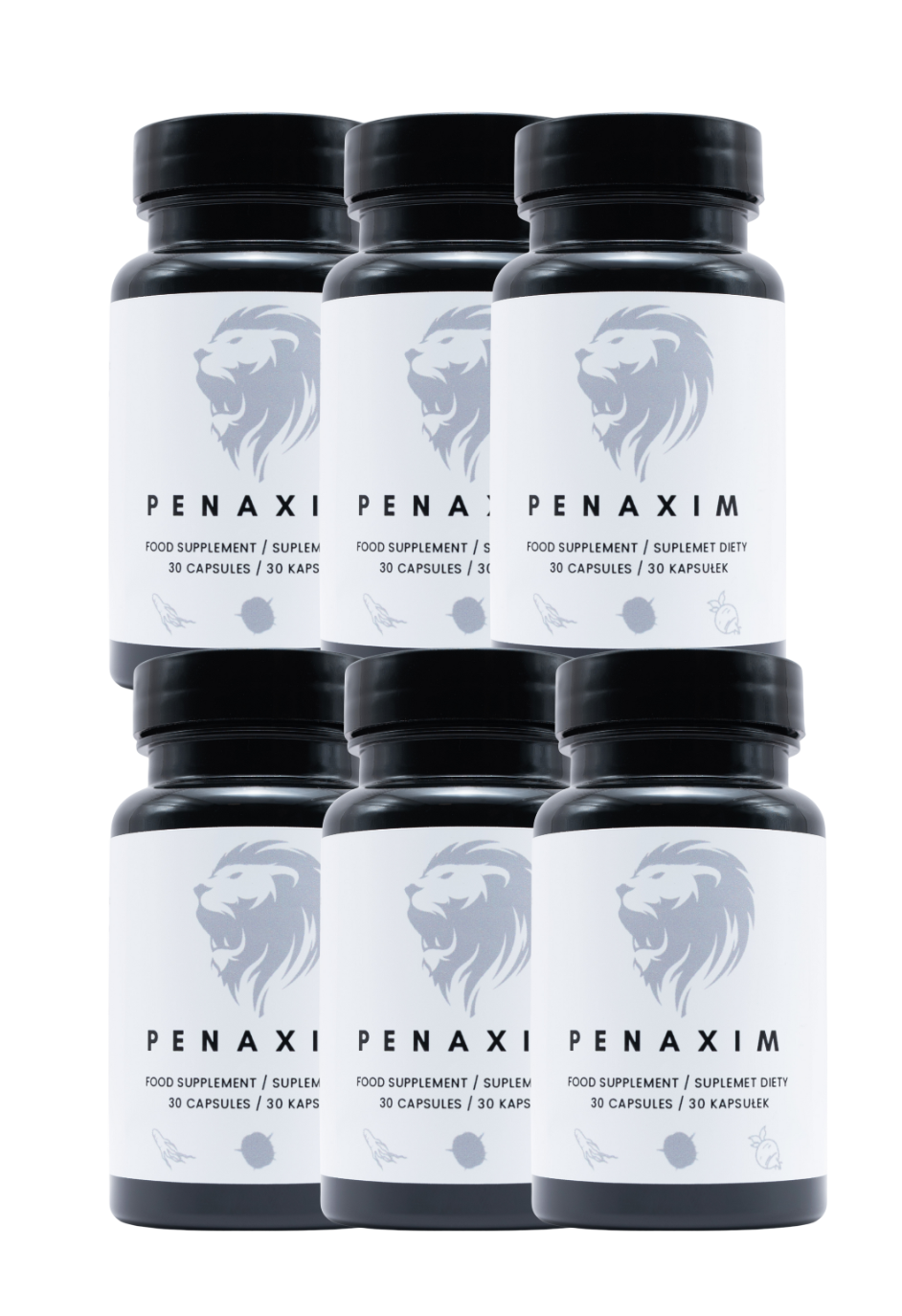 6x Penaxim - na silną potencję, erekcję, wzwody, libido i powiększenie