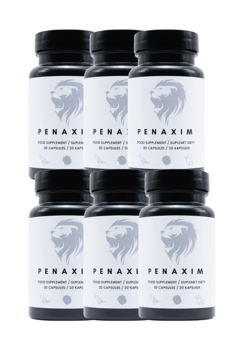 6x Penaxim - na silną potencję, erekcję, wzwody, libido i powiększenie