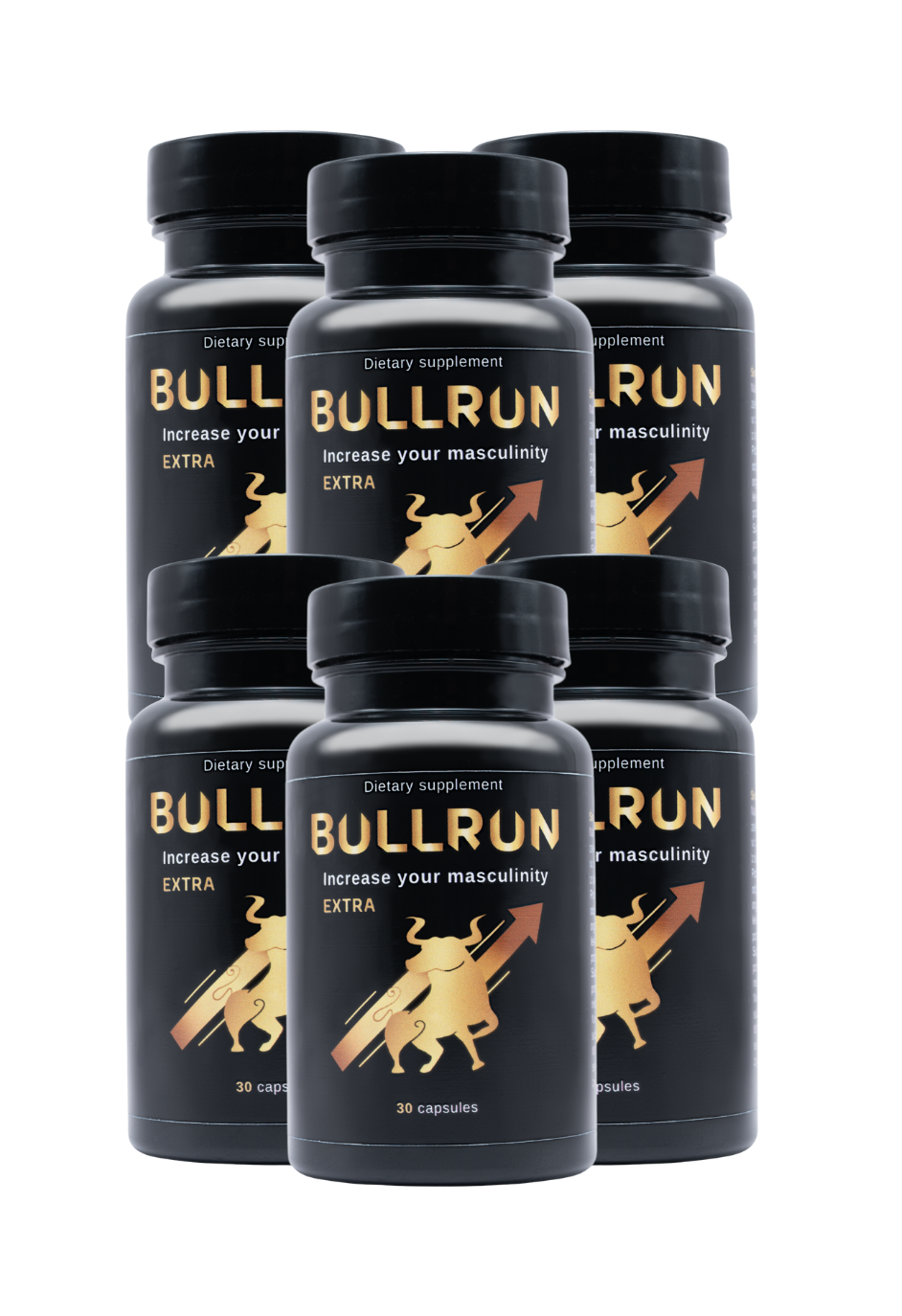 6xBullRun - kapsułki dla mężczyzn na potencję, 30 sztuk