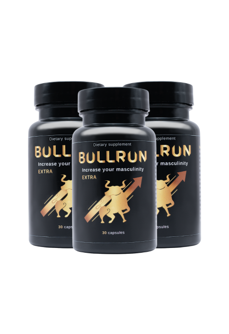 3xBullRun - kapsułki dla mężczyzn na potencję, 30 sztuk