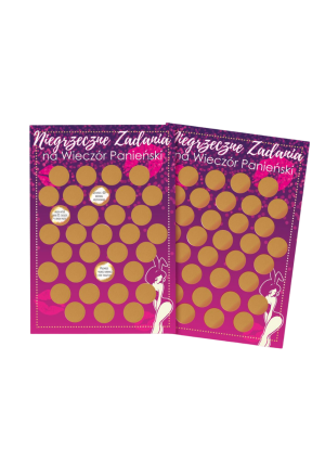 Plakat - zdrapka z zadaniami dla Przyszłej Panny Młodej