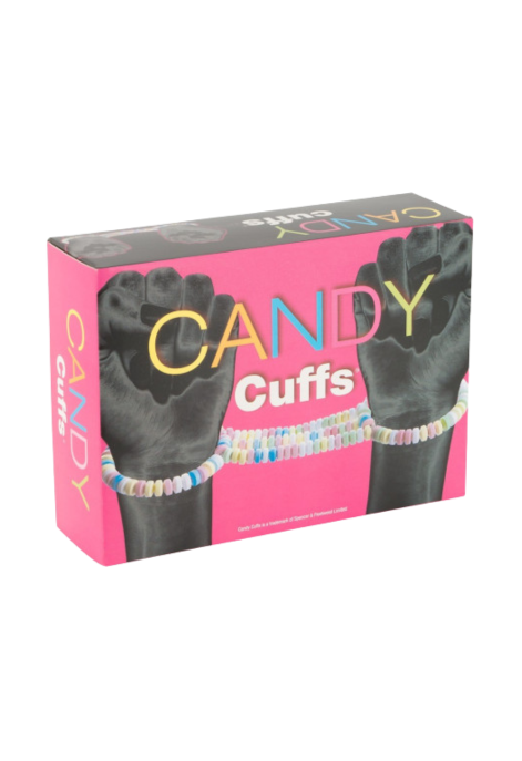 Zabawne kajdanki z jadalnych, cukrowych koralików