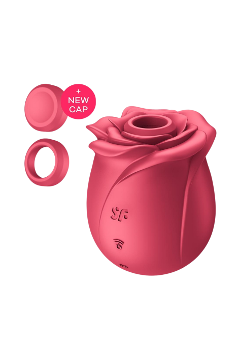 Stymulator łechtaczki w kształcie róży z falą ciśnieniową