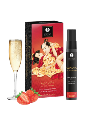 Oralny spray o smaku musującego wina truskawkowego