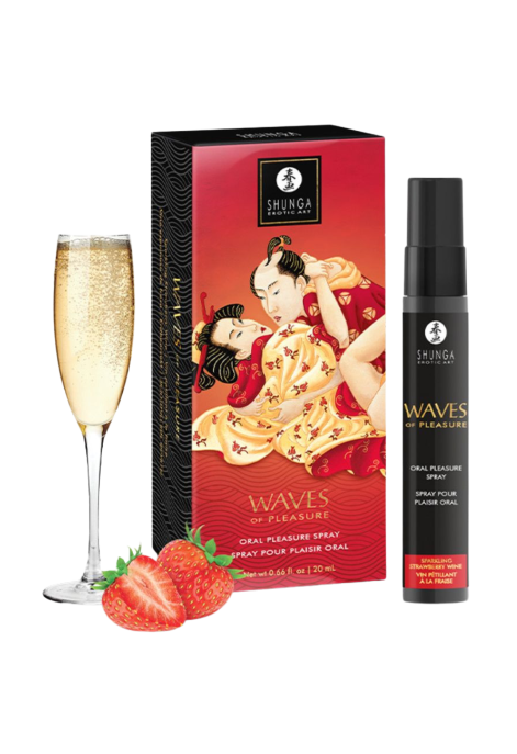 Oralny spray o smaku musującego wina truskawkowego