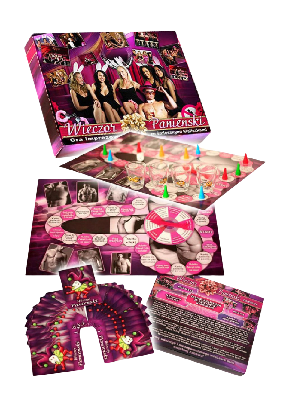 Gra planszowa z ruletką, na wieczór panieński
