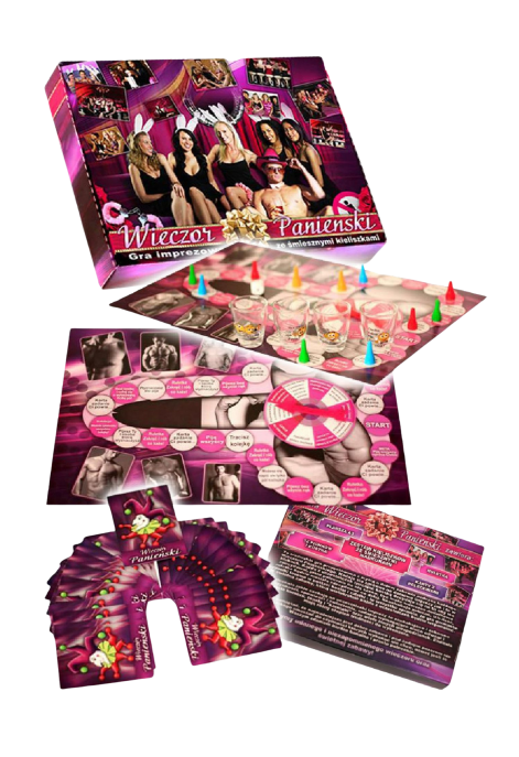 Gra planszowa z ruletką, na wieczór panieński