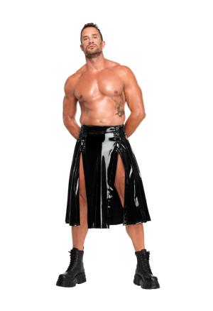 Męska spódnica - gladiatorka o lustrzanym połysku