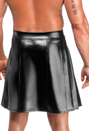 Męska spódnica PowerWetlook z plisami i zapięciem na zatrzaski