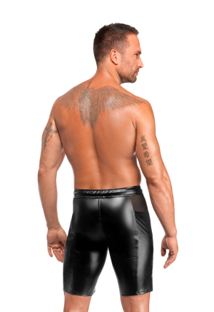 Czarne, męskie spodnie z dopasowanym krojem