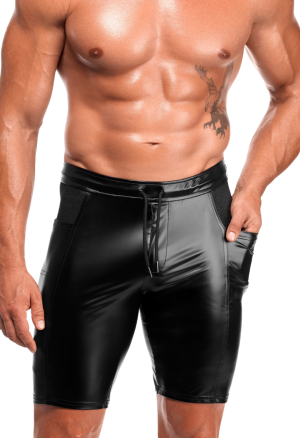 Czarne, męskie spodnie z dopasowanym krojem