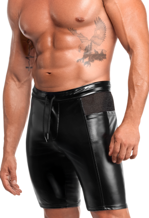 Czarne, męskie spodnie z dopasowanym krojem