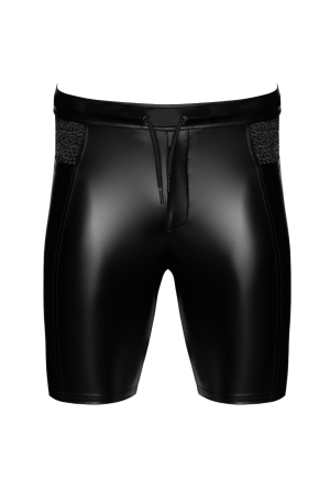 Czarne, męskie spodnie z dopasowanym krojem