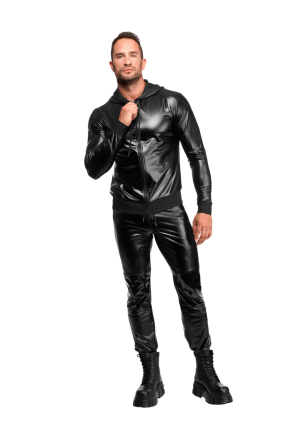 Spodnie PowerWetlook z wstawkami PVC na kolanach