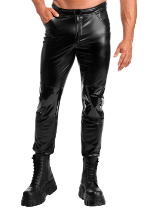 Spodnie PowerWetlook z wstawkami PVC na kolanach