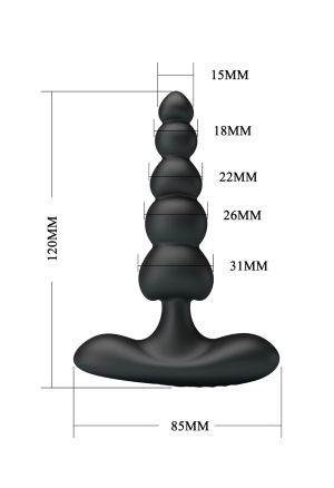 Wibrujące koraliki analne z funkcją wypełnienia
