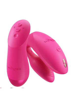 Zaawansowany wibrator dla par sterowany aplikacją mobilną lub pilotem