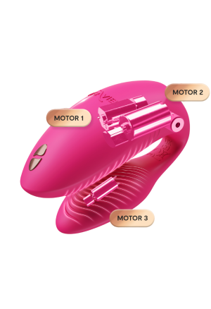 Zaawansowany wibrator dla par sterowany aplikacją mobilną lub pilotem