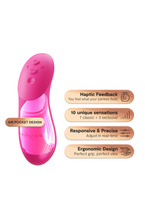 Zaawansowany wibrator dla par sterowany aplikacją mobilną lub pilotem