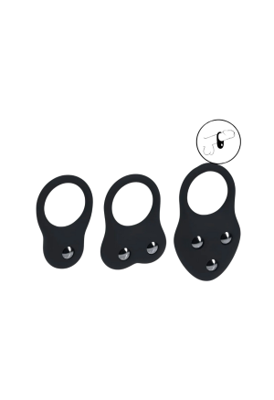 Zestaw obciążonych pierścieni erekcyjnych z silikonu premium