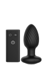 Rotujący i wibrujący korek analny z pilotem - rozmiar S