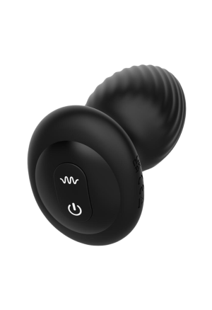 Rotujący i wibrujący korek analny z pilotem - rozmiar L