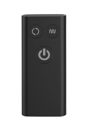 Rotujący i wibrujący korek analny z pilotem - rozmiar L