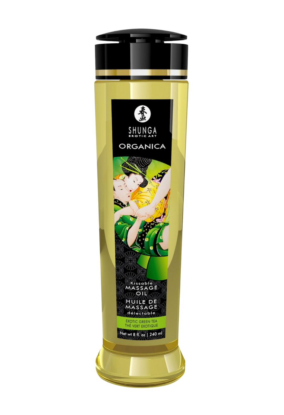 Jadalny olejek do masażu o smaku zielonej herbaty