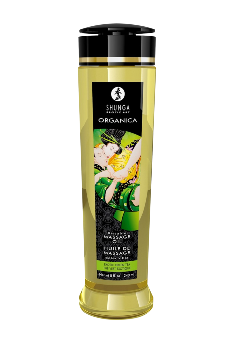 Jadalny olejek do masażu o smaku zielonej herbaty