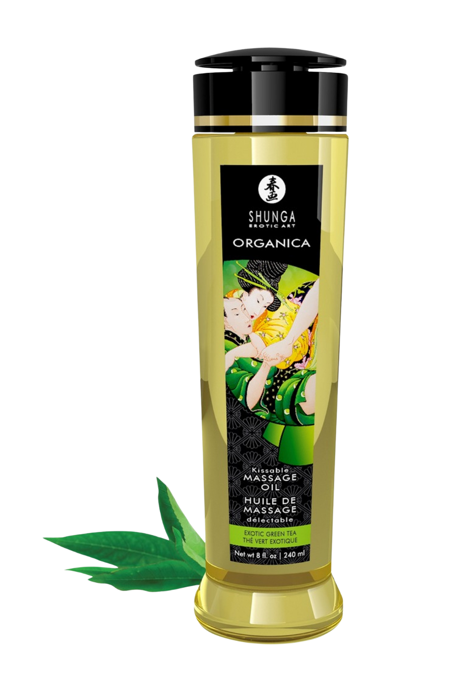 Jadalny olejek do masażu o smaku zielonej herbaty