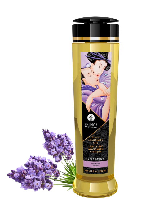 Luksusowy olejek do masażu ciała o zapachu lawendy