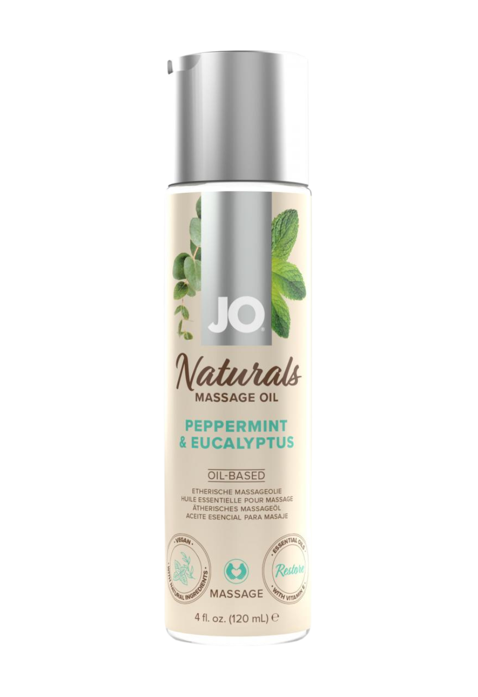 Naturalny, miętowo-eukaliptusowy olejek do masażu, 120 ml