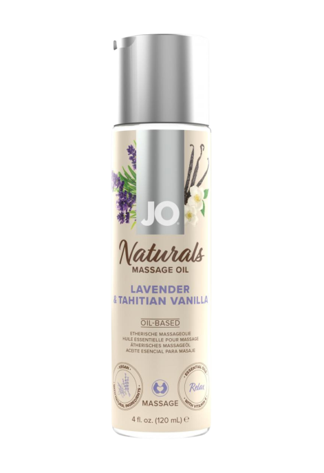 Naturalny, lawendowo-waniliowy olejek do masażu, 120 ml