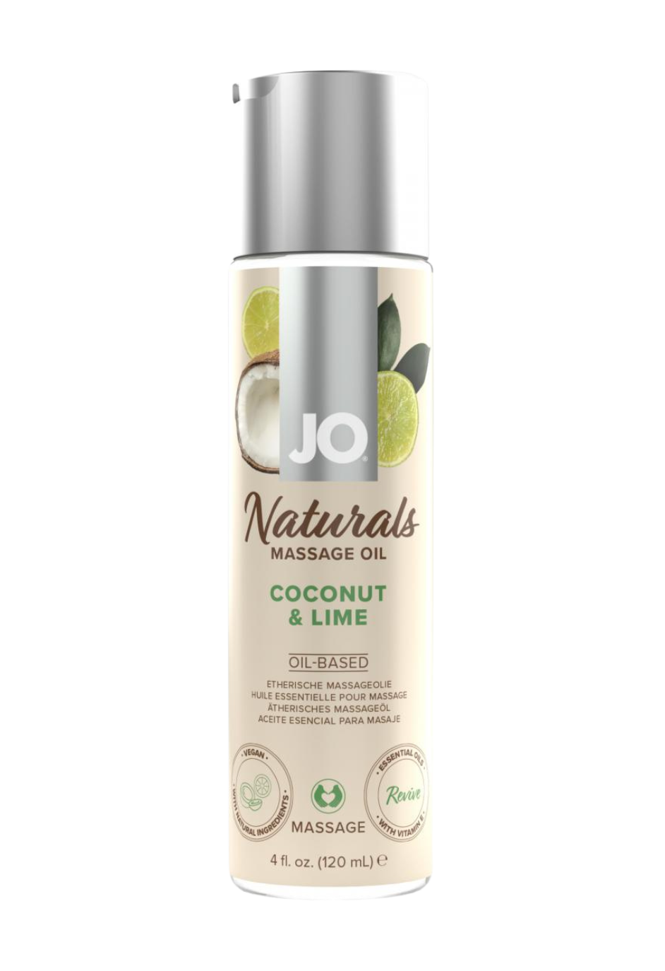 Naturalny, kokosowo-limonkowy olejek do masażu, 120 ml