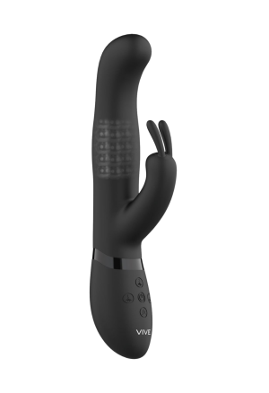 Trójfunkcyjny wibrator królik z obrotowymi kulkami  – potrójna stymulacja, 1000 kombinacji doznań