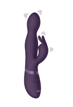 Wibrator królik z obrotową stymulacją punktu G – potrójna moc