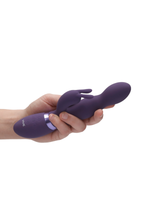 Wibrator królik z obrotową stymulacją punktu G – potrójna moc