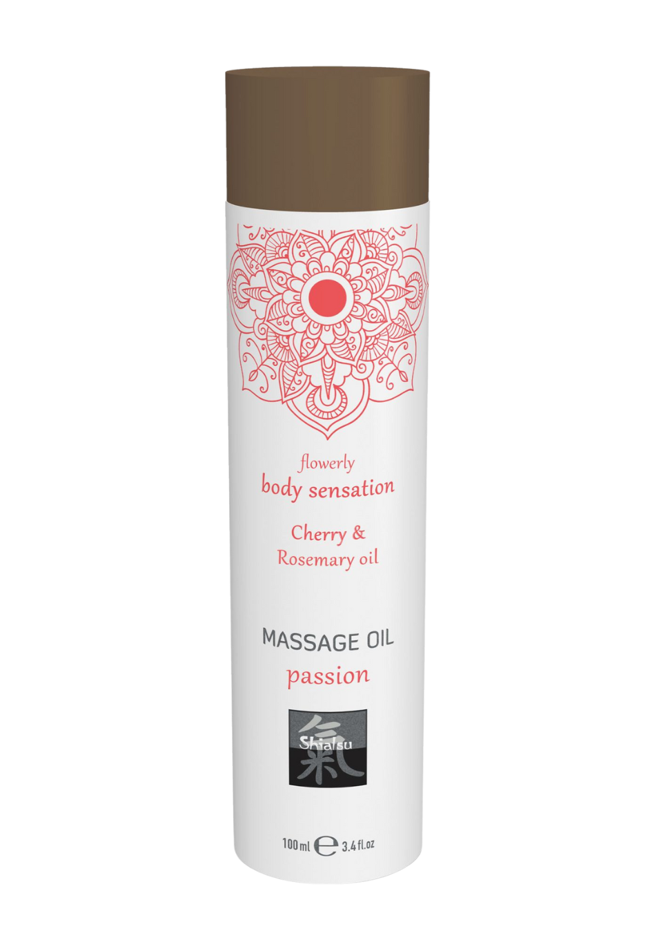 Afrodyzjakalny olejek do masażu, rozmaryn i wiśnia, 100 ml