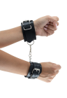 Kompletny zestaw BDSM Deluxe – kajdanki, obroża, lina, pejcz i akcesoria z regulacją