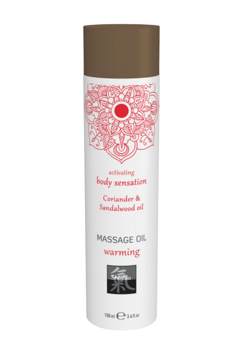 Afrodyzjakalny, rozgrzewający olejek do masażu, kolendra i drzewo sandałowe, 100 ml