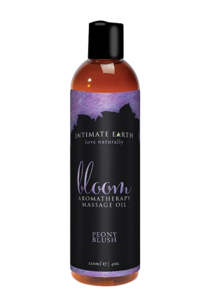 Intimate Earth - Organiczny olejek do masażu - świeże piwonie, 120 ml